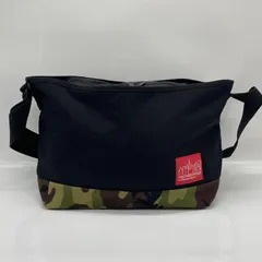 BN6039●マンハッタンポーテージ  ショルダーバッグ ブラック× 迷彩 カモフラ 大容量 ファスナー開閉