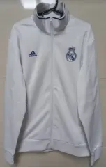 アディダス 必須アイテム レアルマドリード 白 白 青 トラックジャージ ジャージ ジップアップジャージ 90/S