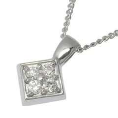 VENDOME AOYAMA ヴァンドーム青山 デザイン ダイヤ ネックレス K18WG 750 ホワイトゴールド ダイヤモンド 40cm アジャスター付 首飾り アクセサリー レディース 送料無料 240101824067 ★