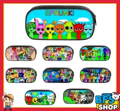 Sprunki Incredibox スプランキー  トゥントゥントゥンサフール 筆箱 ペンケース ブラック黒 イタリアン ブレインロット 子供ミーム 小学生 かわいい 入学準備  キッズ