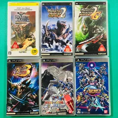 【6点セット】PSP モンスターハンター モンスターハンター2 モンスターハンター2G モンスターハンター3 ガンダムVSガンダム ネクストプラス SDガンダム ジージェネレーションワールド