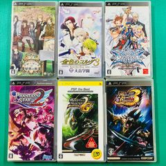 [6 점 세트] PSP 마더 구스의 비밀 관 금색의 코르다 3 브레이 블루 컨티뉴엄 시프트 II 판타시 스타 2 몬스터 헌터 2G 몬스터 헌터 3rd