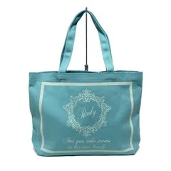 Rady(レディ) トートバッグ美品  - ライトブルー×白 コットン