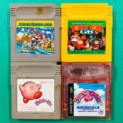 【４点セット】ゲームボーイ スーパーマリオランド ドンキーコング 星のカービィ ゲームボーイカラー コロコロカービィ GB