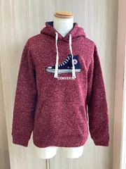 Black Friday期間限定　CONVERSE 裏起毛パーカー オールスターの刺繍ロゴ　メンズ　Lサイズ　美品