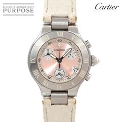 까르띠에 Cartier 마스트 21 크로노 스카프 SM W1020012 크로노 그래프 여성 시계 데이트 쿼츠 Must 21 Chronoscaph 90301574