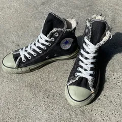 90's Converse ALLSTAR Black Denim Hi cut. Designed in USA コンバース　オールスターハイカット　US6 古着