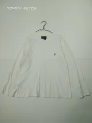 ポロ ラルフローレン ポケット 長袖 Tシャツ 白