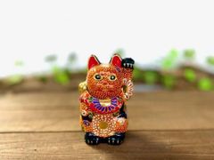 ね*)様 九谷焼 招き猫 置物 金彩 華やか 縁起物 Luckycat - メルカリ
