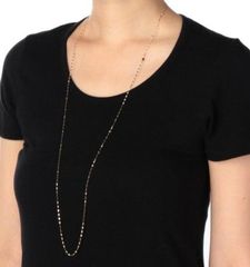 ほぼ新品 COCOSHNIK 10KYGリーフデザイン ロングネックレス - メルカリ
