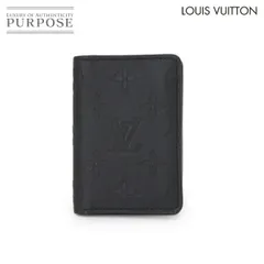新品同様 ルイ ヴィトン LOUIS VUITTON モノグラム シャドウ オーガナイザー ドゥ ポッシュ カードケース レザー ブラック M62899 90300469
