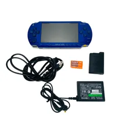 【すぐ遊べるセット】PSP-1000 メタリックブルー ACアダプター付 動作確認済み