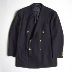 【最高級品】POLO RALPH LAUREN【テーラードジャケット /紺ブレ】185 ダブル 金牡丹 ポロラルフローレン ブレザー 25110218