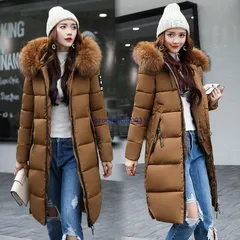 中綿ジャケット 中綿コート ロング丈 冬用 レディース アウター 暖かい 防風防寒 ファー付フード オシャレ 厚手 大きいサイズ 軽量 着痩せ 