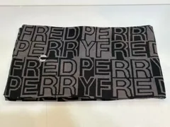 ◆FREDPERRY フレッドペリー マフラー 黒系 ブラック 服飾雑貨 中古◆19324★