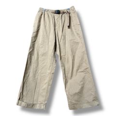 GRAMCCI × BEAMSBOY 그라미치 빔 스보이 별주 콜라보 클라이밍 팬츠 와이드 팬츠 GLP-21F1987 캐주얼 팬츠 코튼 벨트 첨부 맨즈 사이즈 F 베이지 가을 쿠키 창고점 52 No.K862Y