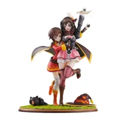 【中古】フィギュア めぐみん＆ゆんゆん -二人はお友達 Ver.- 「この素晴らしい世界に爆焔を!」 SHIBUYA SCRAMBLE FIGURE 1/7 PVC製塗装済み完成品
