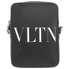 ヴァレンティノ VALENTINO ショルダーバッグ VLTN ロゴ レザー ブラック×ホワイト シルバー金具 黒 白 ミニバッグ クロスボディ 斜め掛け  1Y2B0943WJW 【保存袋】【中古】のサムネイル