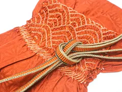 【京松】【着物】 和装小物 帯締め 帯揚げ セット 帯締 帯揚 中抜き 絞り 平組 金糸 23W-8703