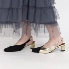 【新品・未使用】 バイカラーパンプス レディース メタリック バイカラー おしゃれ モード ファッション 通勤 仕事 オフィス パーティー 結婚式 二次会 ドレスアップ 上品 歩きやすい 安定 靴 シューズ ゴールド 金色 黄色 NXLIKPT-0041-MR