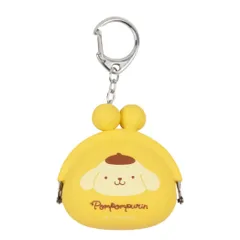 ポムポムプリン コインケース POCHI BABY ポチベビー フェイス サンリオ ピージーデザイン シリコンがまぐち 小銭入れ キーホルダー キャラクター グッズ 