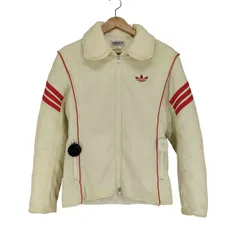 アディダス adidas 80s- トレフォイル刺繍ダブルジップ中綿ジャケット レディース  O