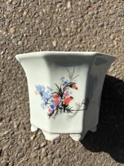 盆栽鉢 小品盆栽 絵鉢 用賀秋 丸鉢 - メルカリ