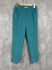 美品 B-THREE ビースリー シンプル 無地 スラックス パンツ sizeS/ターコイズブルー  ■■◎レディース
