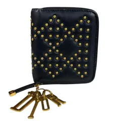 クリスチャンディオール 二つ折り財布 レザー レディース  Christian Dior  中古 クリスチャンディオール