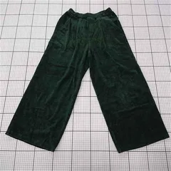 ◇ ⊇ 【おにぎり ONIGIRI】52-52PA75 コーデュロイ ワイドパンツ グリーン系 レディース E  【1510070000200】