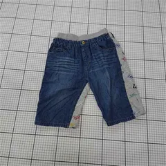 ◇ Θ 【リー Lee】9183868 キッズ デニム切替ハーフパンツ 150サイズ グレー系 E  【1510070005359】