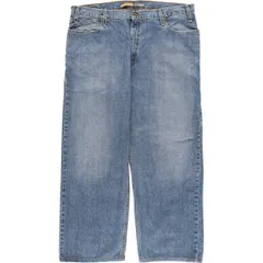 古着 ビッグサイズ 00年代 リーバイス Levi's SILVER TAB シルバータブ LOW+LOOSE ロールーズ テーパードデニムパンツ/evb030831