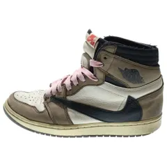 NIKE (ナイキ) ×TRAVIS SCOTT AIR JORDAN 1 RETRO HIGH OG TS SP トラヴィススコット エアジョーダン1 レトロ ハイカットスニーカー ブラウン CD4487-100 US8.5/26.5cm