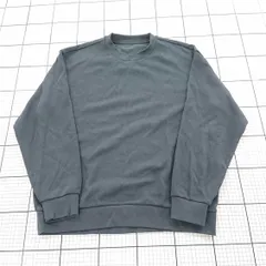 ◇ ⊇ 【無印良品】裏毛クルーネック長袖スウェットシャツ メンズ Lサイズ ブラック系 E  【1510070016805】