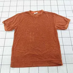 ◇ ⊂ 【シップスエニィ SHIPS any】タオル地 クルーネックTシャツ メンズ Lサイズ テラコッタ系 E  【1510230005069】のサムネイル