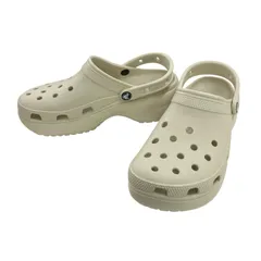 186000 Crocs クロックス 極美品☆ クラシック プラットフォーム クロッグ 206750  25cm ベージュ