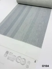 小紋 幾何学文様 丹後ちりめん 反物 正絹 O104
