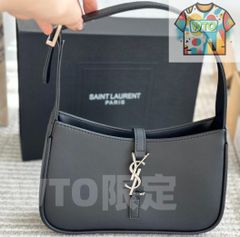 SAINT LAURENT レ 5A7 ホーボーバッグ ブラック ゴールド金具 - メルカリ