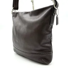【良品】 COACH コーチ ショルダーバッグ トートバッグ ワンショルダーバッグ レザー 革 ブラウン 茶色 ユニセックス 男女兼用 メンズ レディース