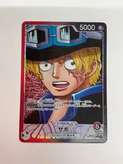 079[PK]Y2537(カード) サボ OP13-004 L パラレル やや傷や汚れあり 11/12出品