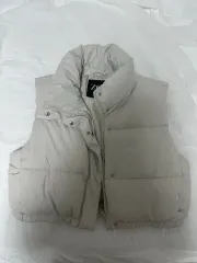 Zara ザラ ダウン ベスト アイボリー