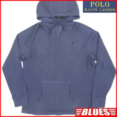 POLO RALPH LAUREN ラルフローレン スウェット　ワッフルパーカー フーディー 紺 ネイビー ブルー 刺繍 プルオーバー メンズ トレーナー スウェットサイズXL一覧←SEULB屋着古← TY4071