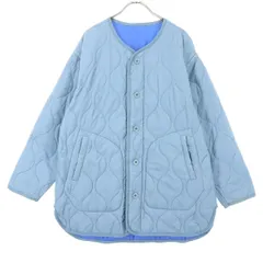 niko and... ニコアンド リバーシブル キルティングジャケット Free ブルー レディース 古着