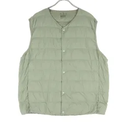 美品 MUJI 無印良品 ダウンベスト XXL ベージュ メンズ 古着