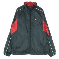 美品 NIKE ナイキ スウッシュ 長袖 ウインドブレーカー M ブラック メンズ 古着