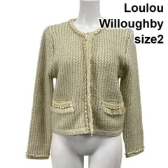 新品✨ ルルウィルビー　ツイードジャケット　ノーカラー　フォーマル 2025年最新】Loulou Willoughby レディース ノーカラージャケットの