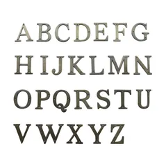 切り文字 アルファベット 真鍮製 H.10cm 看板 表札 サインボード ブラス アンティーク調 レトロ調 ビンテージ調 真鍮文字 英文字 英字 金属 アイアン 鉄 BRASS DIY 【メール便】 370845