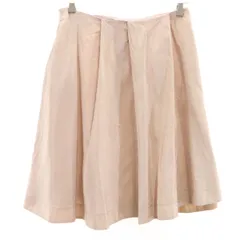 JIL SANDER NAVY ジルサンダーネイビー イタリア製 ミディ丈 プリーツスカート 34 ピンク レディース 古着のサムネイル