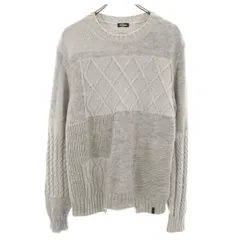 DIESEL ディーゼル 長袖 セーター M グレー ニット メンズ 古着