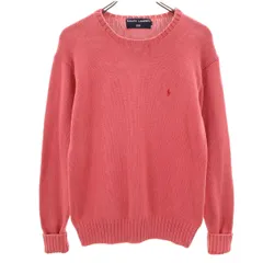 POLO SPORT RALPH LAUREN ポロスポーツラルフローレン 長袖 ニット M ピンク セーター レディース 古着